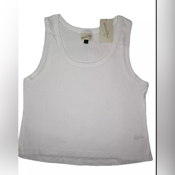 Women’s Slim Fit Scoop Neck Tank Top Size XXL White Universal Thread - Picture 3 of 7